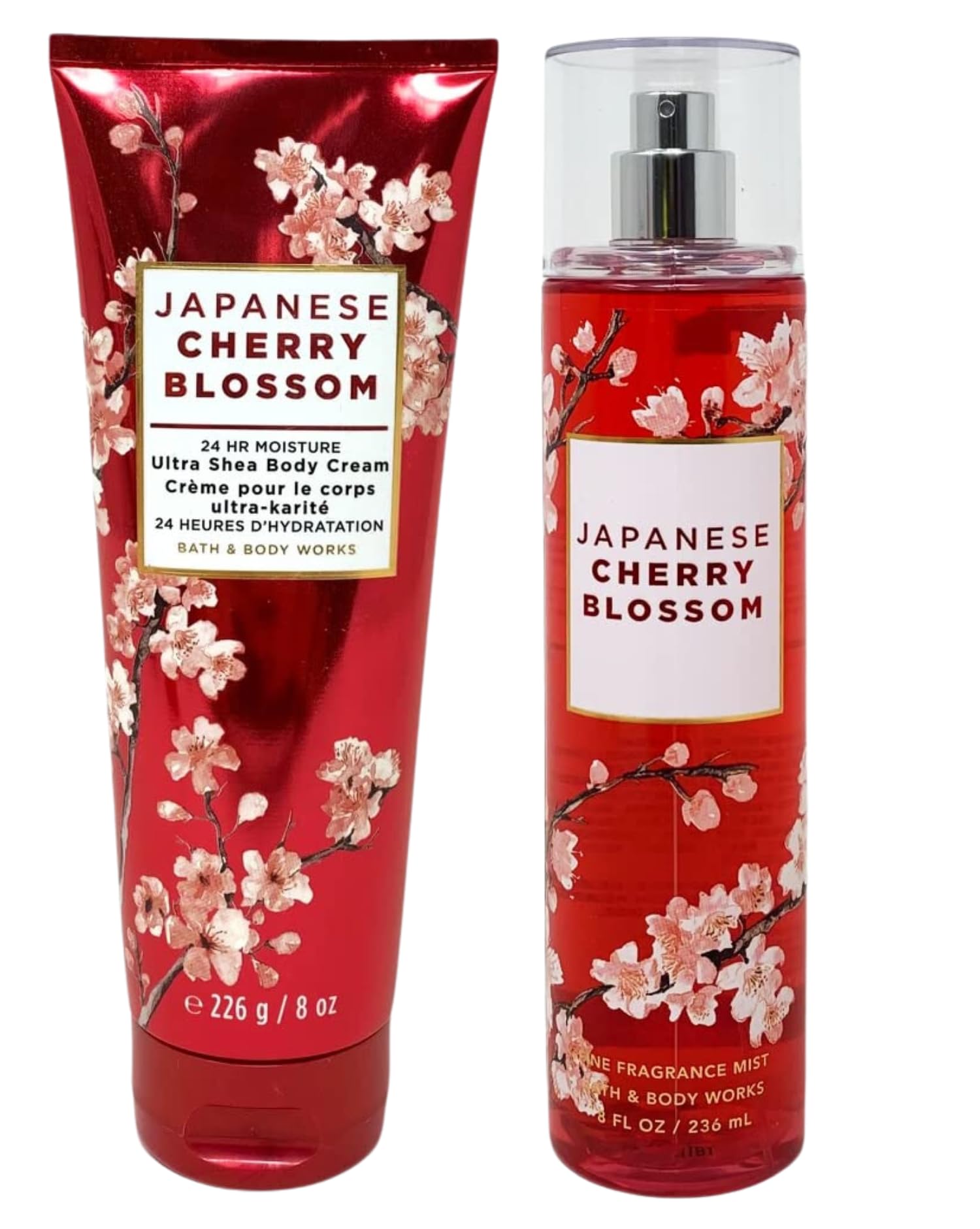 Bath & Body Works Japanese Cherry Blossom body cream application on skin for soft hydration