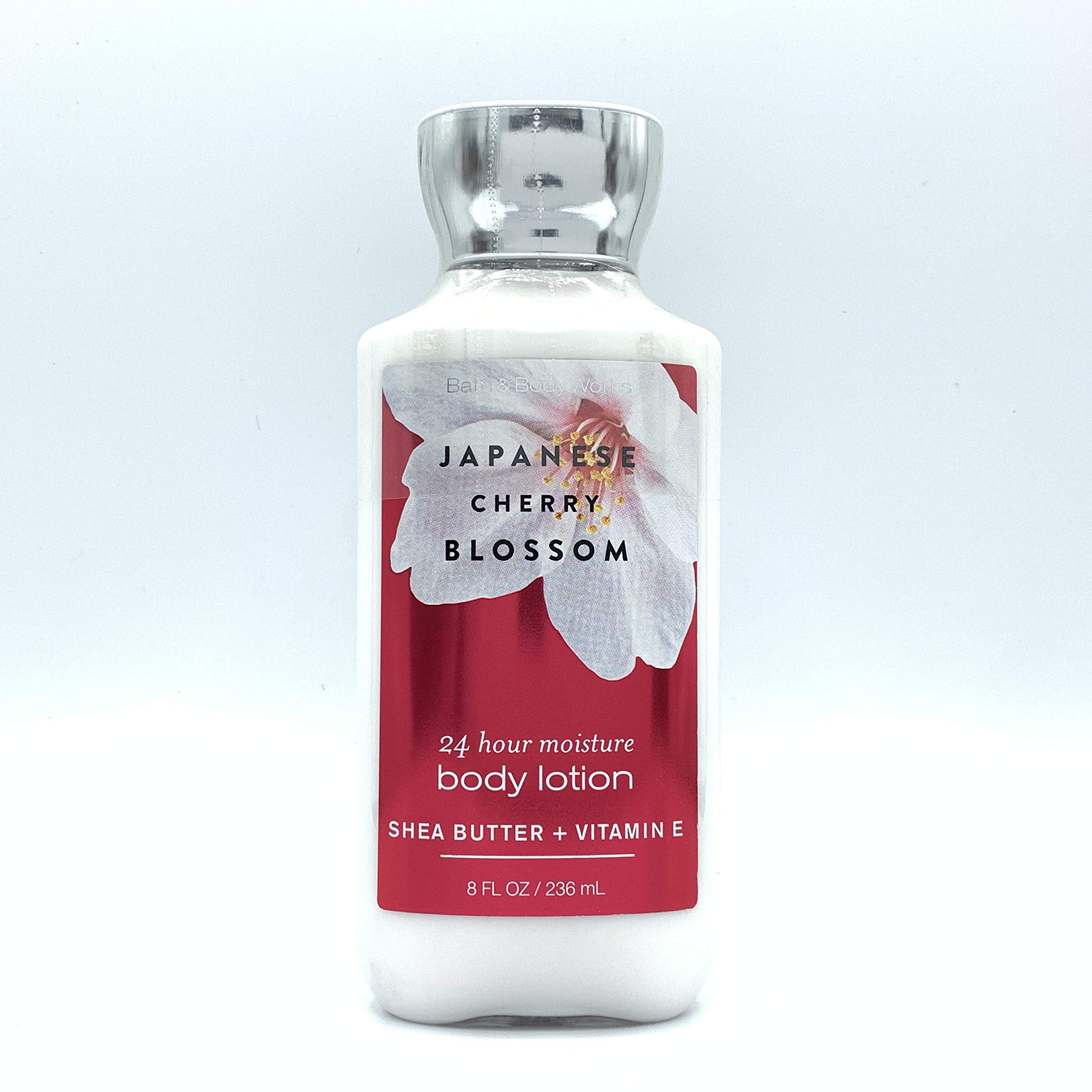 Bath and Body Works Japanese Cherry Blossom lotion trio displaying labeled bottles ready for gifting and sharing.