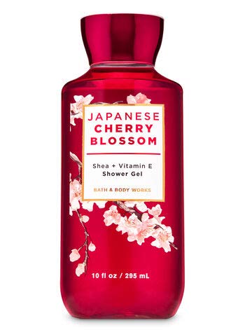Bath & Body Works Japanese Cherry Blossom shower gel bottle ideal for immersive morning shower