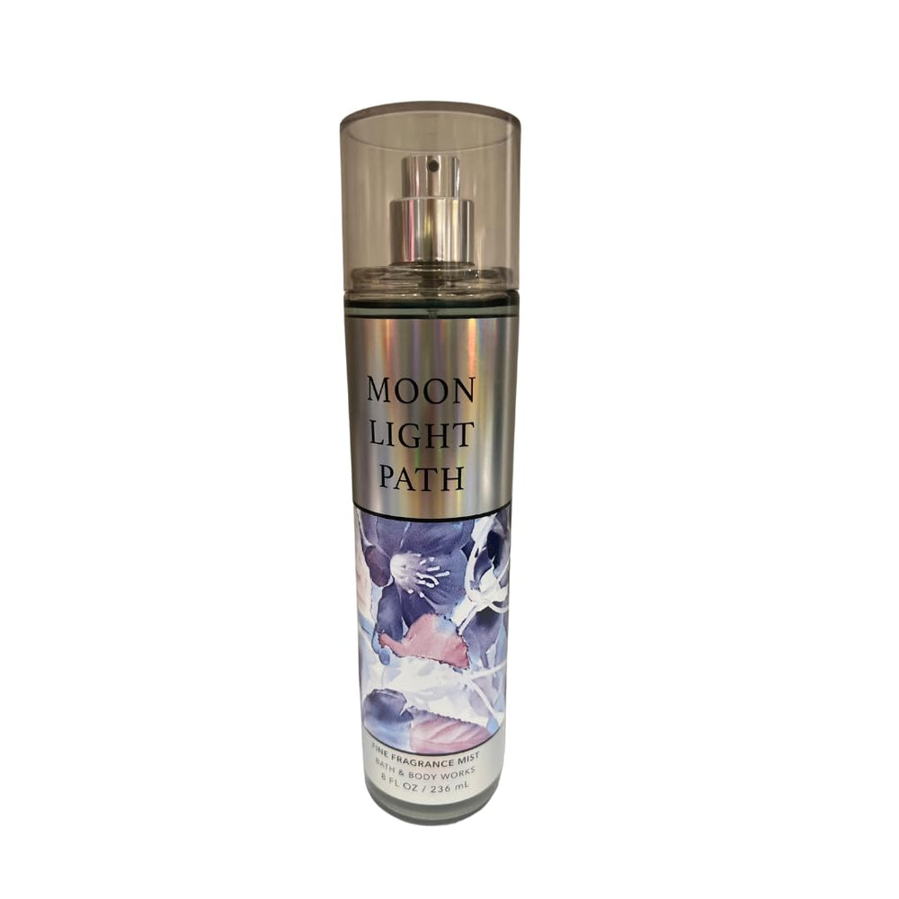 Bath & Body Works Moonlight Path flowers-night closeup emphasizes jasmine and lavender for soothing mood ambiance.