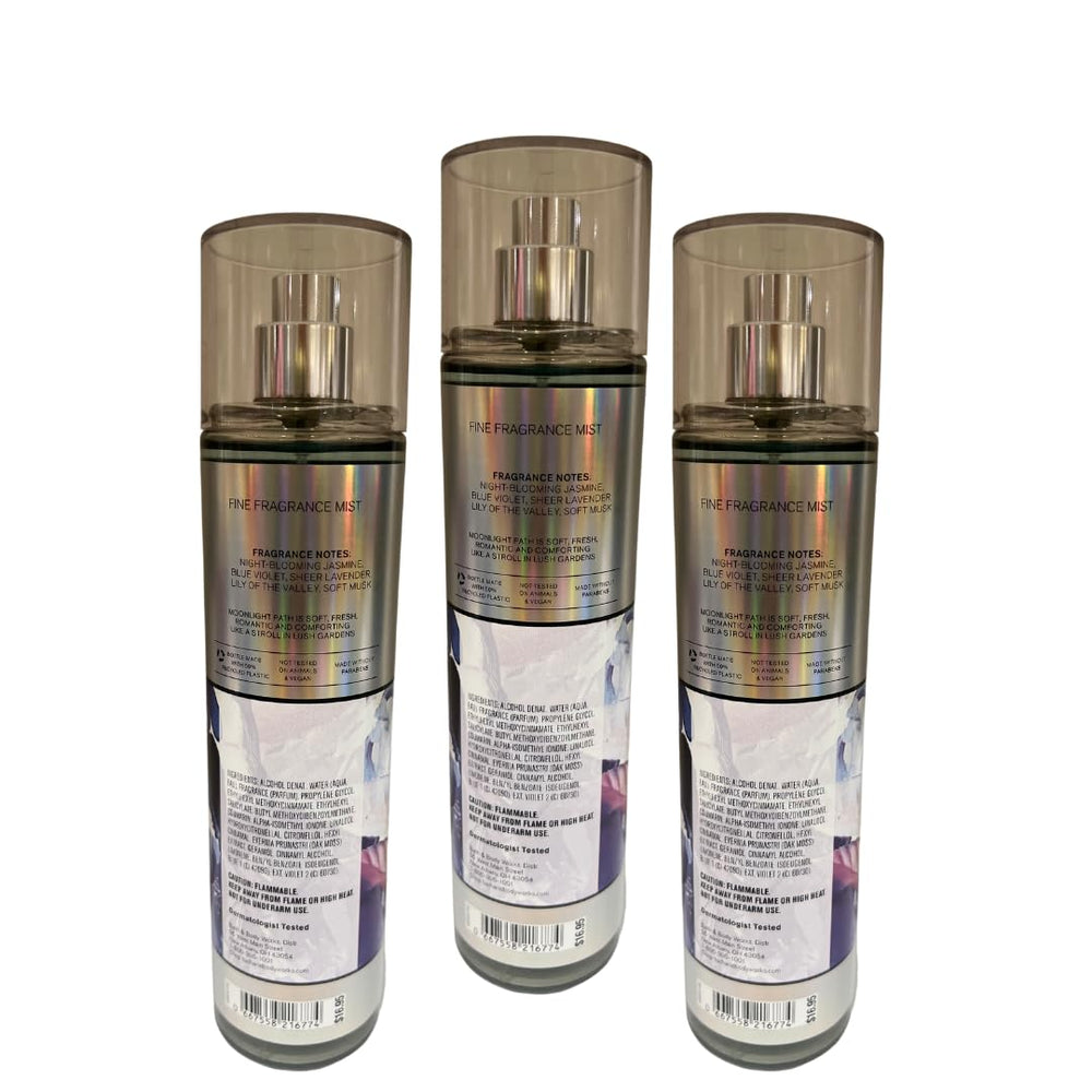Bath & Body Works Moonlight Path pack-3-display showcases a comforting, garden-inspired scent for everyday refreshment.