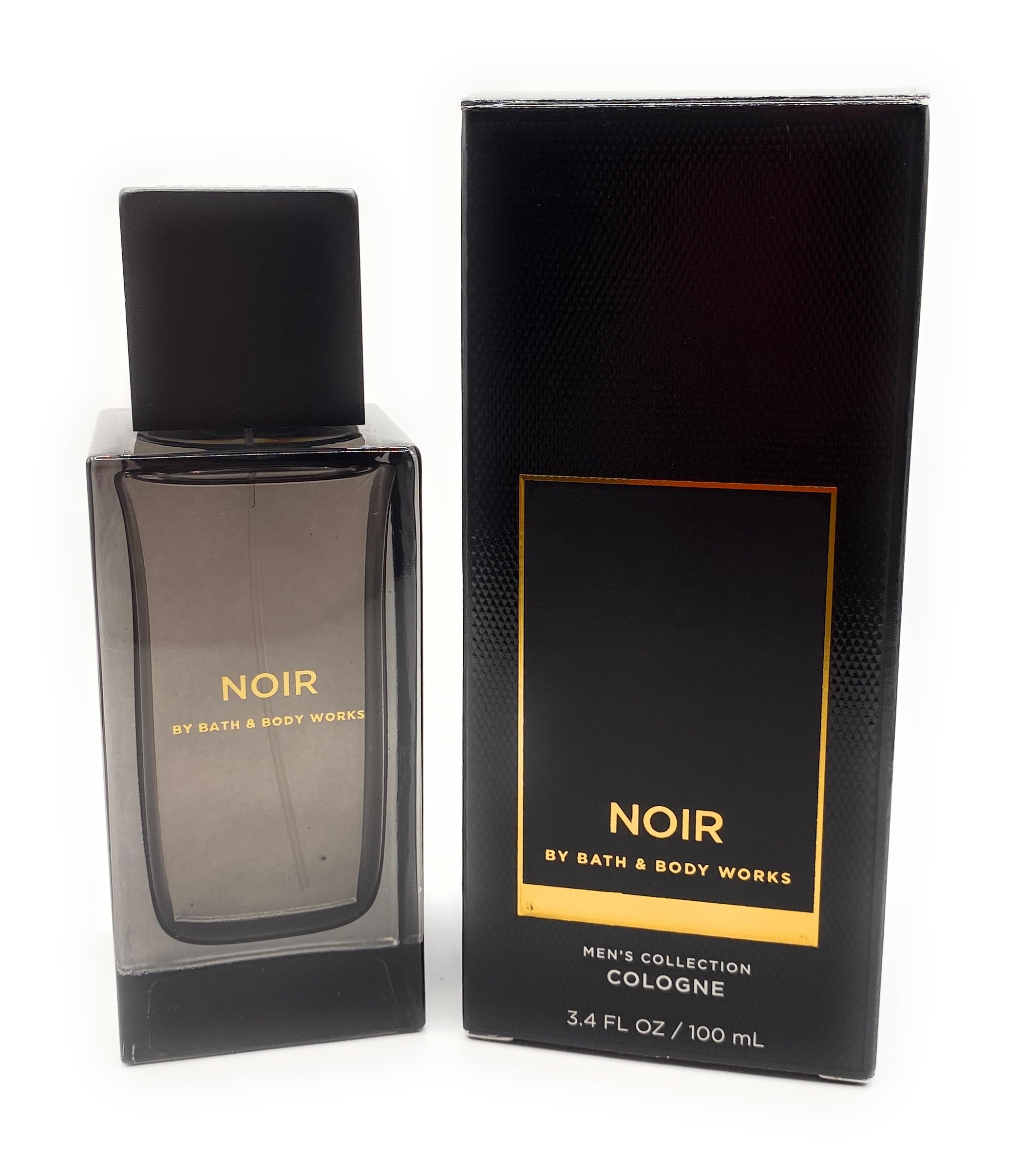 Bath & Body Works Noir bottle closeup highlighting smoky vanilla notes for evening wear