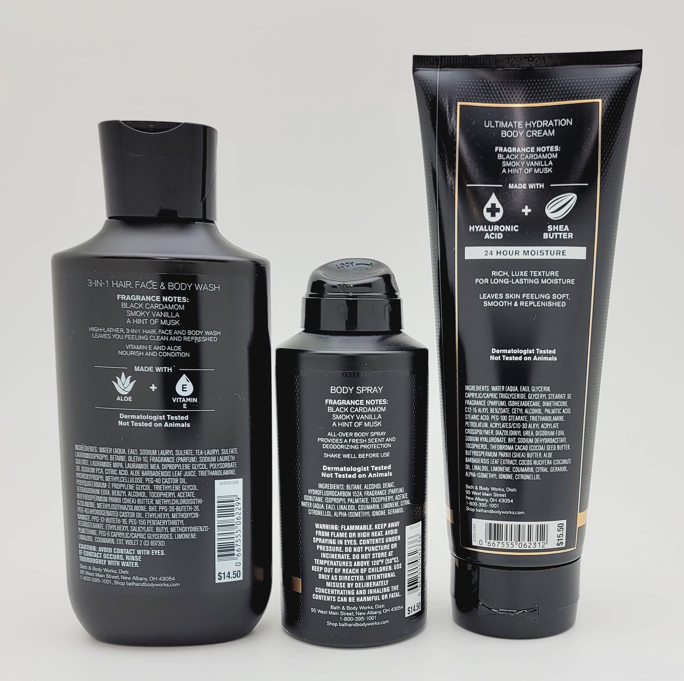 Bath & Body Works Noir deodorizing body spray delivers quick refresh and confident scent.