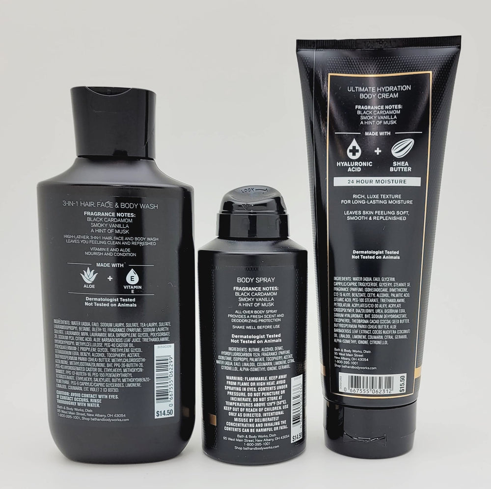 Bath & Body Works Noir deodorizing body spray delivers quick refresh and confident scent.