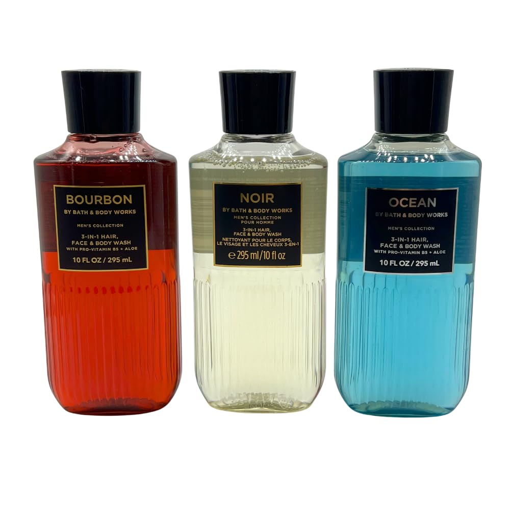 Bath & Body Works Ocean 3-in-1 wash bottle with refreshing coastal notes for cleansing.