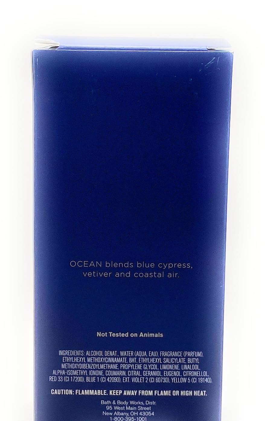 Bath and Body Works Ocean Men's Fragrance spray nozzle — quick refresh on the go.