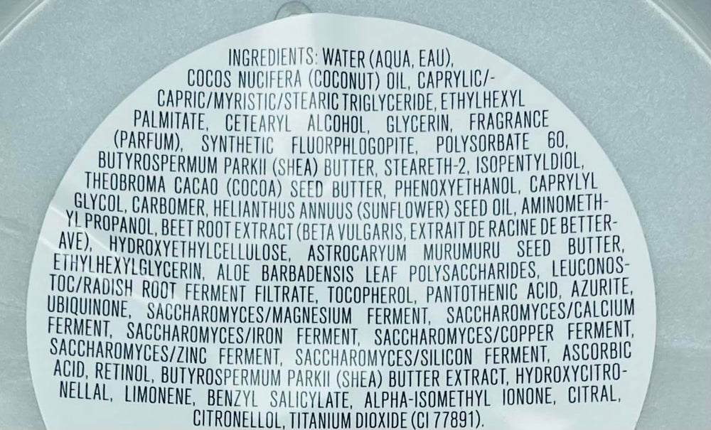 Bath & Body Works Platinum Whipped Body Butter fragrance note swatch — cardamom, vanilla and woods fragrance.