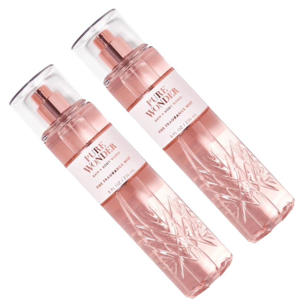 Bath and Body Works Pure Wonder amber star jasmine imagery emphasizes warm aroma.