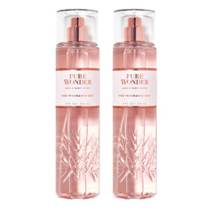 Bath and Body Works Pure Wonder mist bottle front for daily layering.