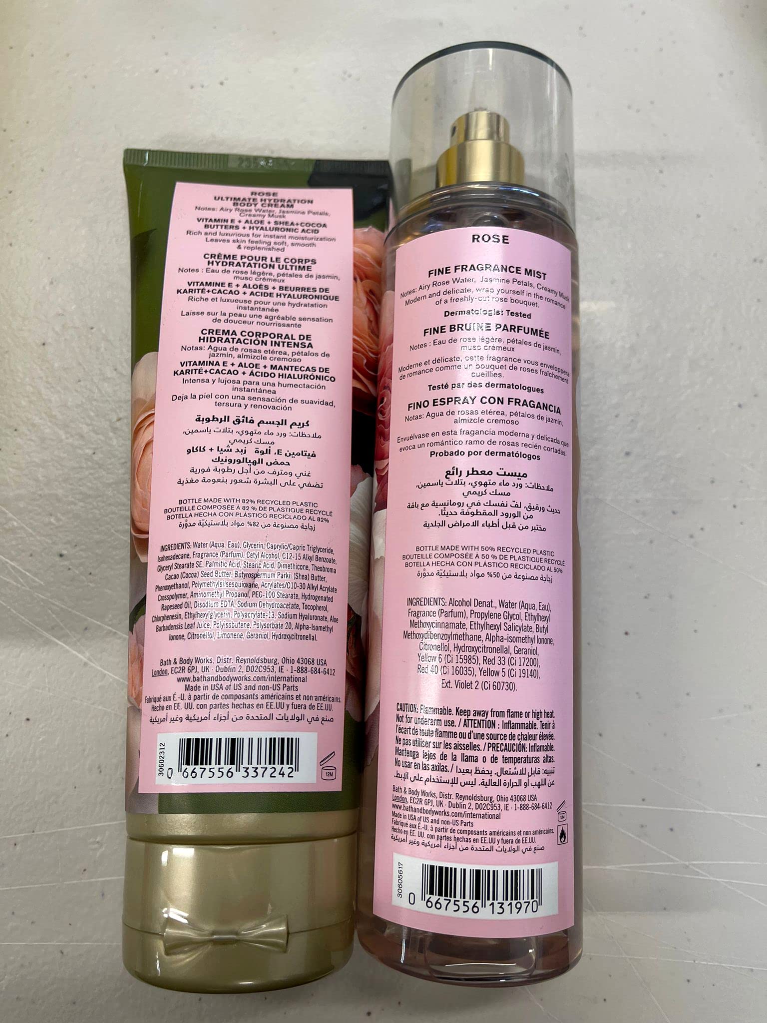 Bath & Body Works Rose Fine Fragrance Mist spray offers a light, mood-lifting floral scent.