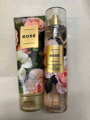 Bath & Body Works Rose Ultra Shea Body Cream bottle provides deep hydration for dry skin.
