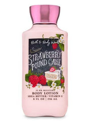 Bath and Body Works Strawberry Pound Cake Daily Trio packaging photo shows coordinated routine and mood.