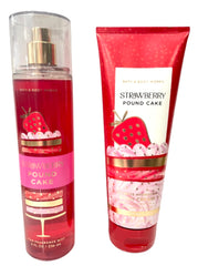 Bath & Body Works Strawberry Pound Cake fine fragrance mist bottle for daily fragrance.