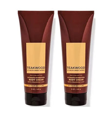 Bath & Body Works Teakwood Ultimate Hydration bottle delivers long-lasting skin moisture.