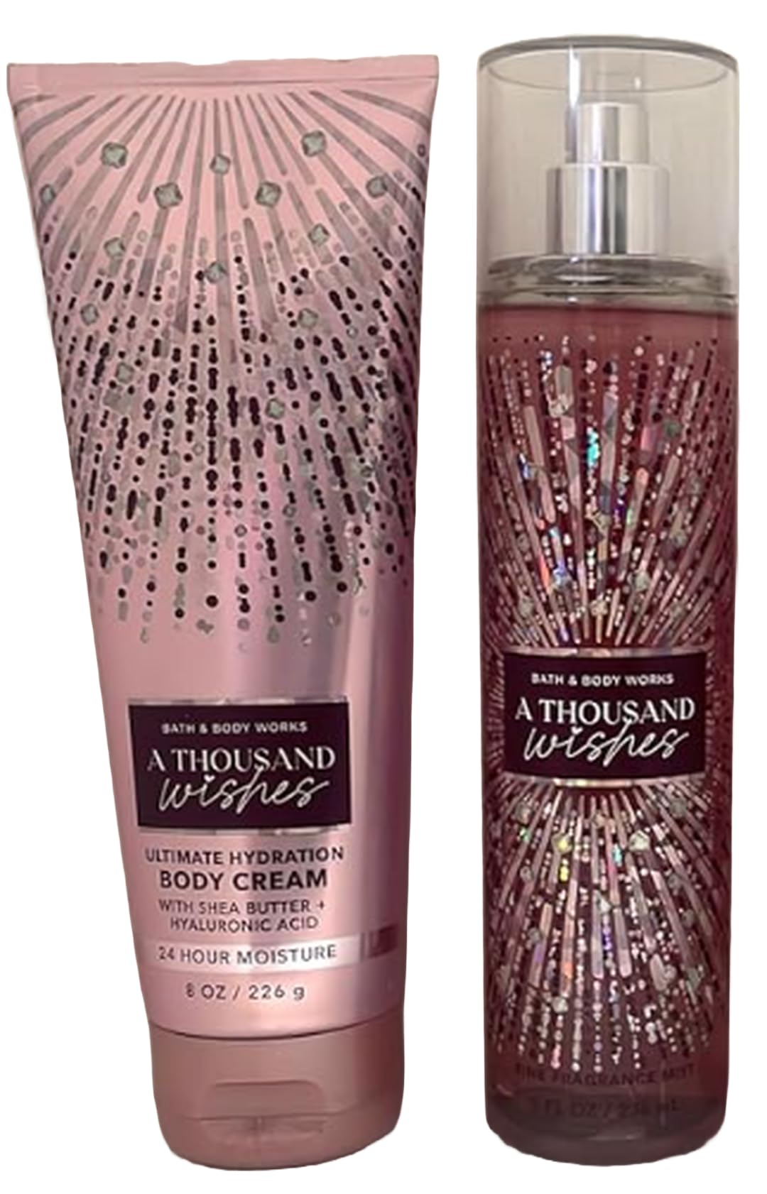 Bath & Body Works Thousand Wishes body cream texture close-up emphasizes rich hydration.