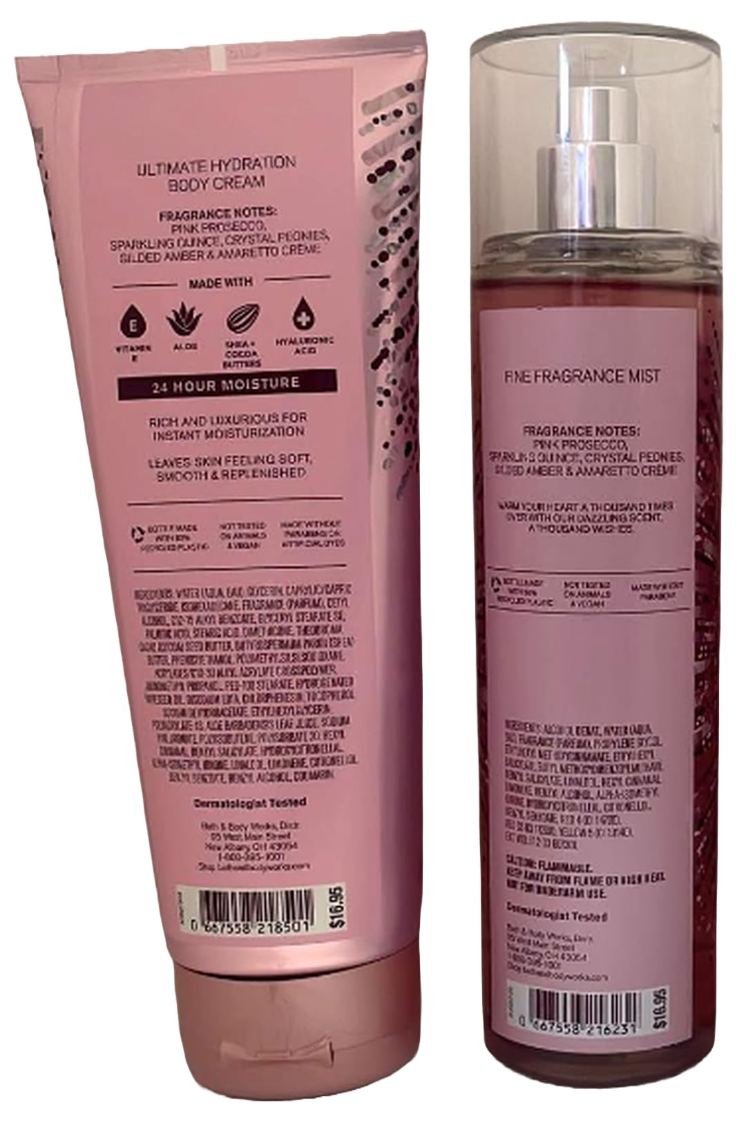 Bath & Body Works Thousand Wishes gift-set display on a vanity for gifting and use.