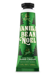 Bath & Body Works Twisted Peppermint hand cream trio packaging, refreshing winter ritual.