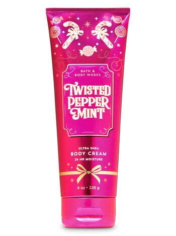 Bath & Body Works Twisted Peppermint duo packaging highlighting seasonal gift-ready set