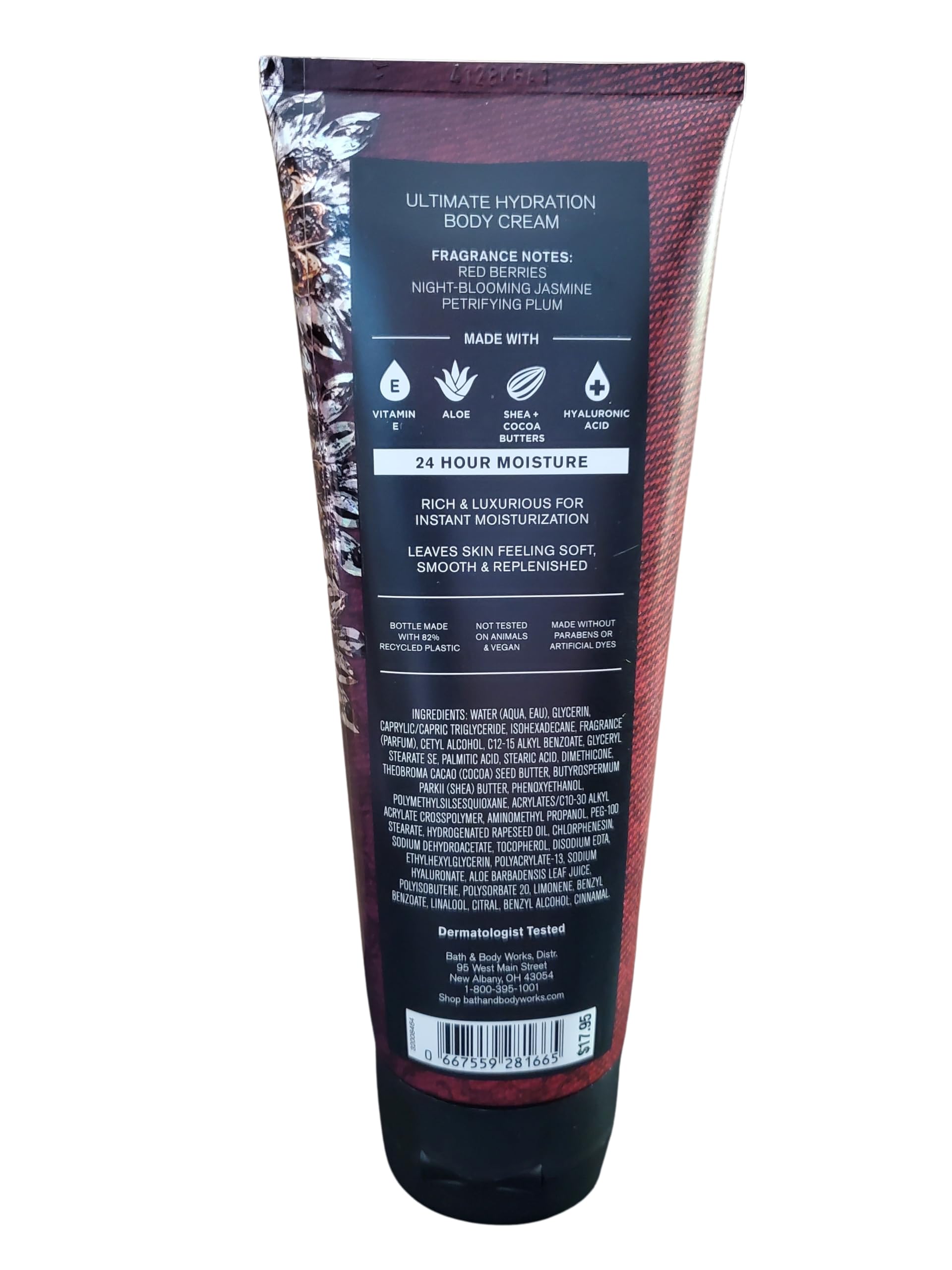 Ambience shot of Vampire Blood cream suggesting fruity-floral fragrance and cozy routine.