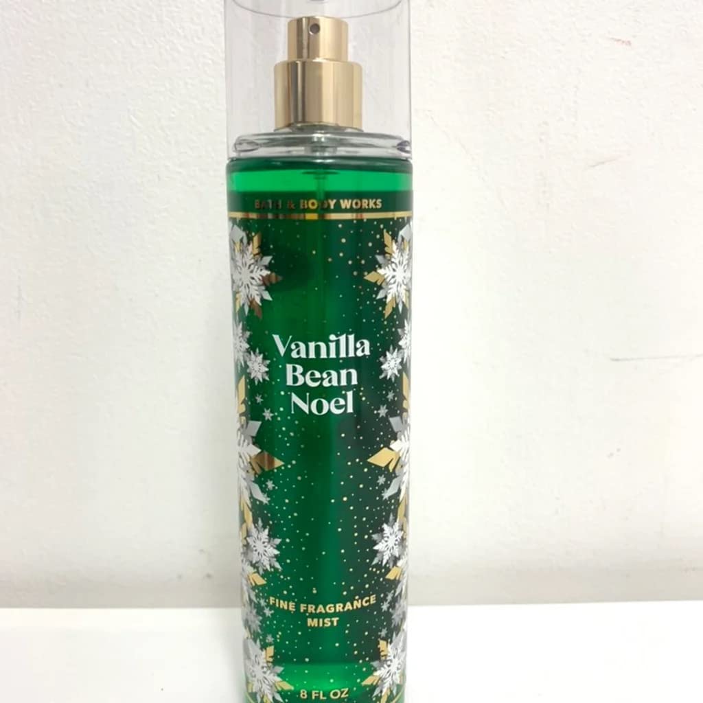 Bath & Body Works Vanilla Bean Noel mist bottle for festive scent layering with aloe hydration
