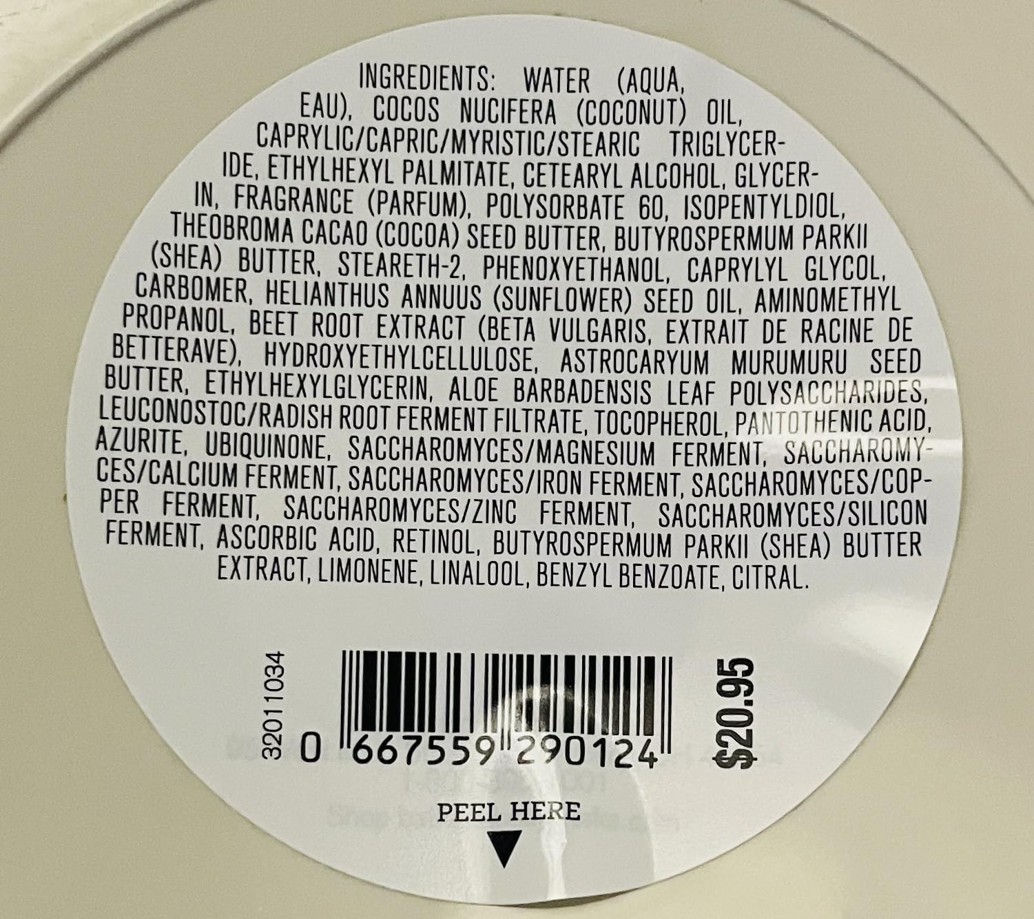 Bath and Body Works Vanilla Romance whipped body butter application suggests intense hydration.