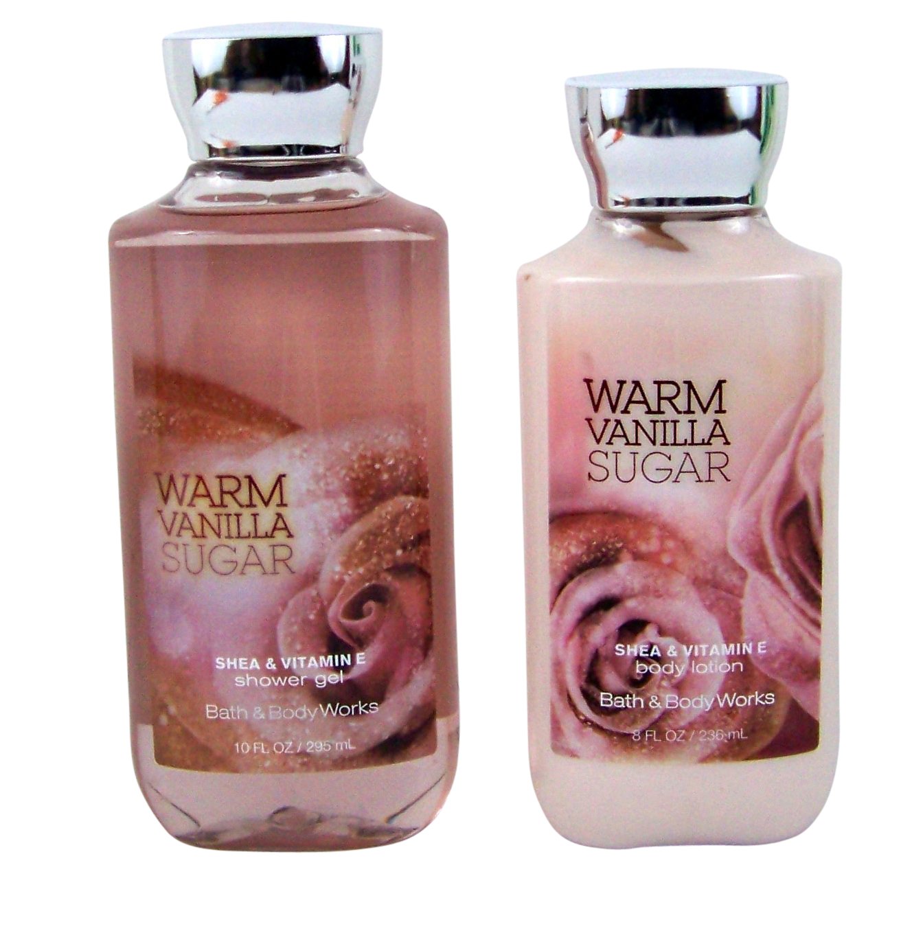 Bath & Body Works Warm Vanilla Sugar body lotion bottle offering hydrated, everyday softness.