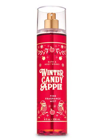 Bath and Body Works Winter Candy Apple body lotion pump delivers silky hydration after shower.