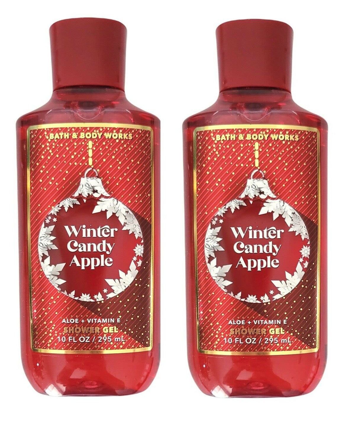 Bath & Body Works Winter Candy Apple shower gel duo for festive cleanse and fragrant lather.