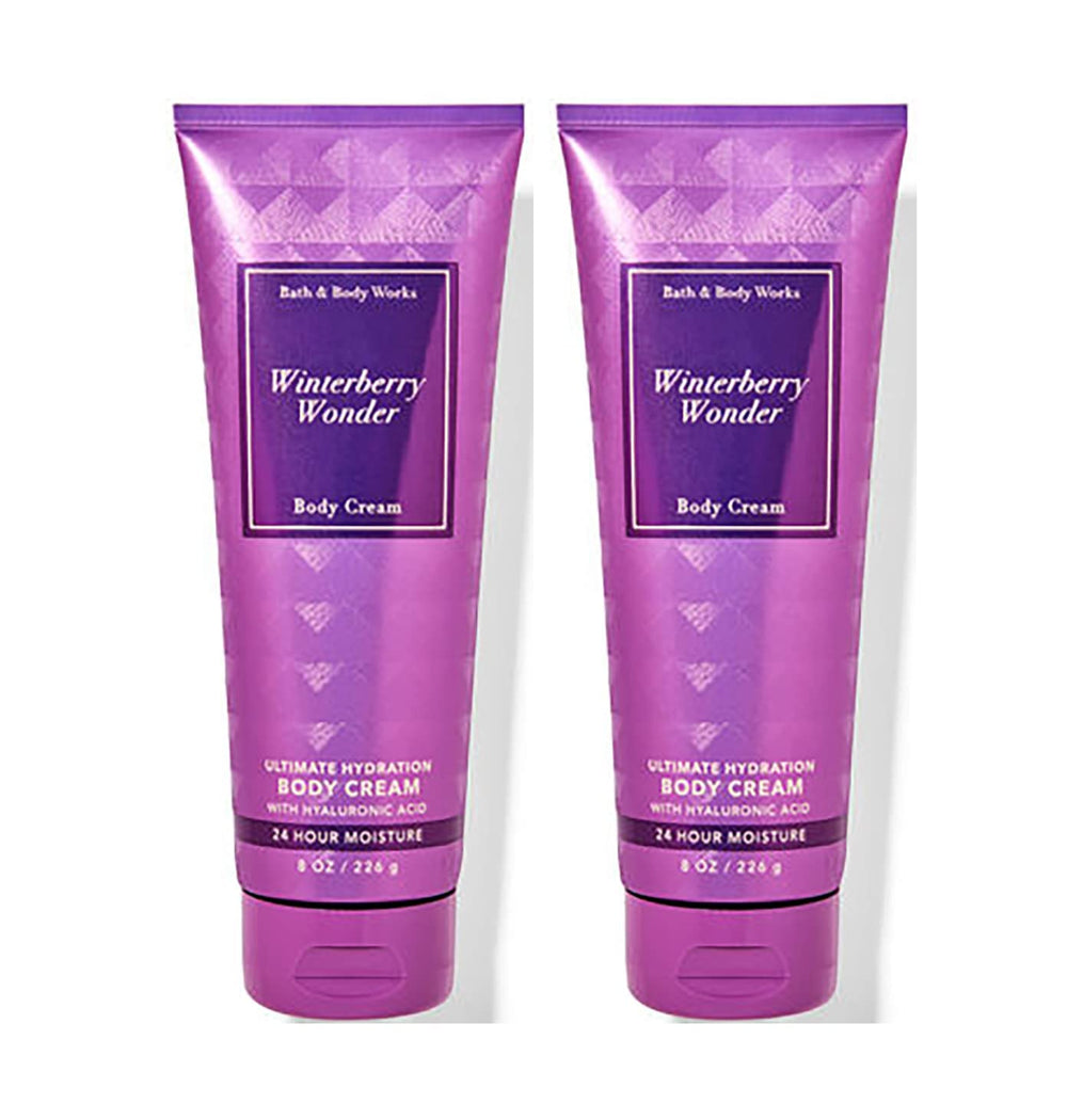 Bath & Body Works Winterberry Wonder 2-pack bottle offers daily moisturization with a rich cranberry-vanilla scent.