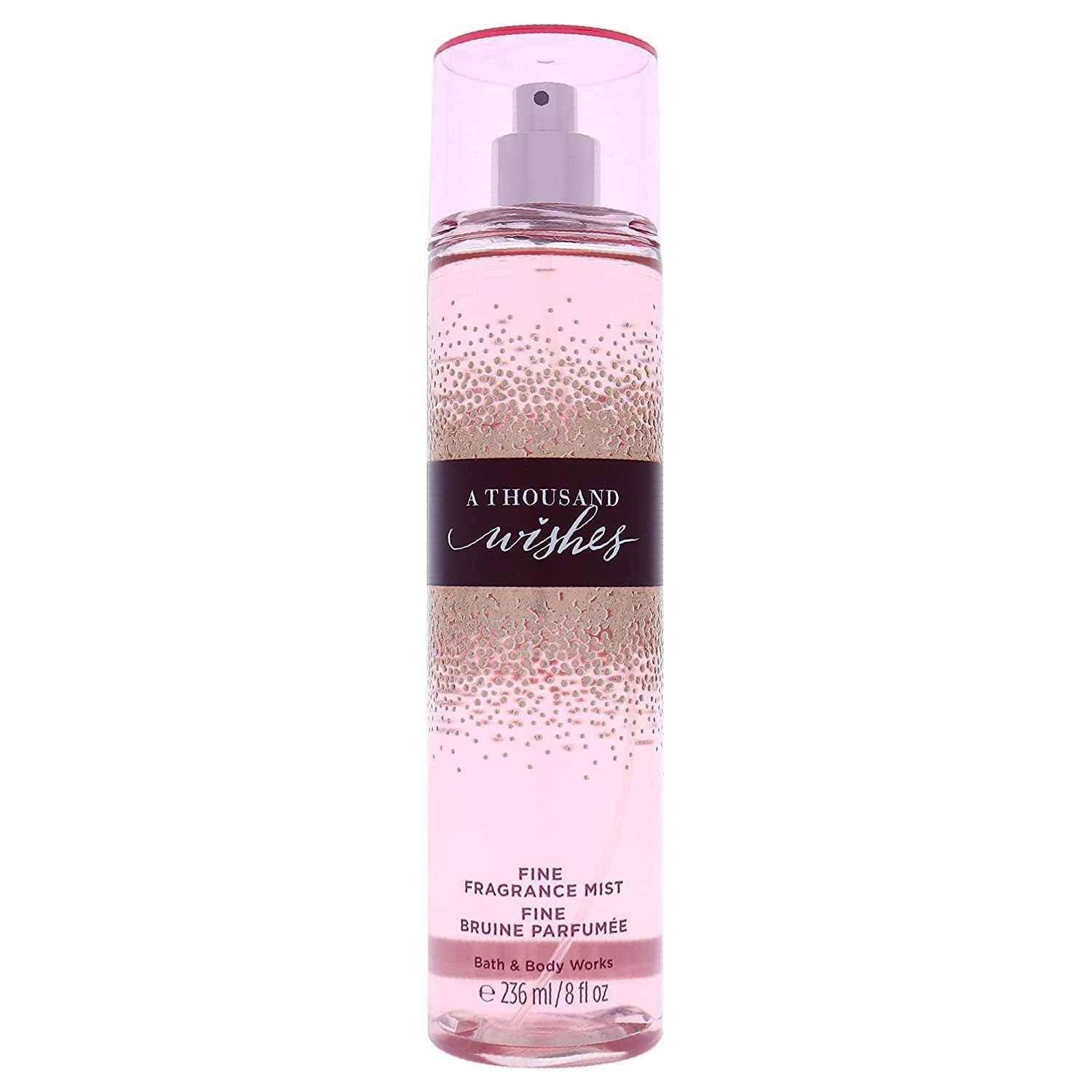 Bath & Body Works A Thousand Wishes bottle closeup highlighting long-lasting scent