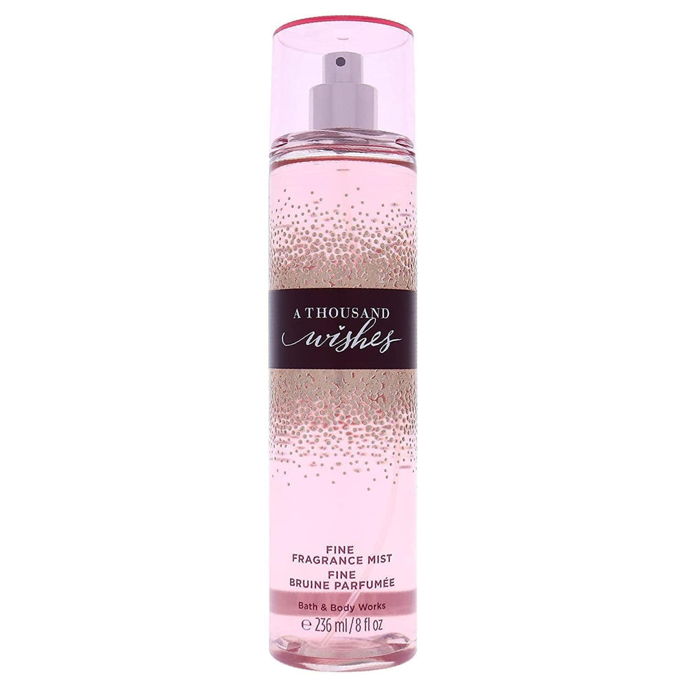 Bath & Body Works A Thousand Wishes bottle closeup highlighting long-lasting scent