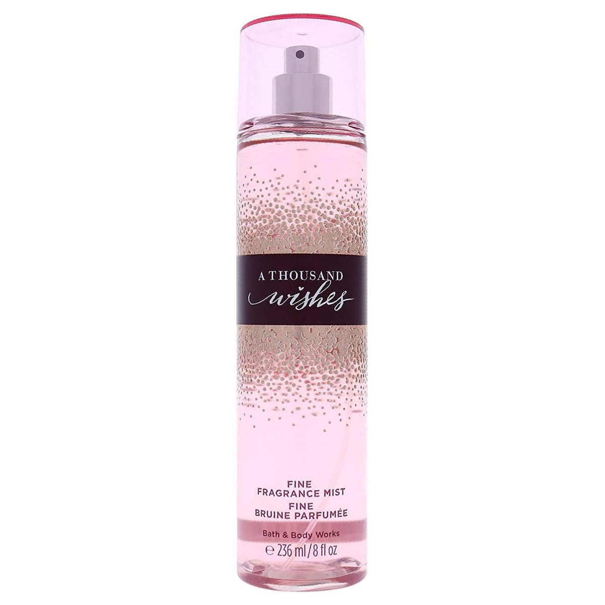 Bath & Body Works A Thousand Wishes bottle closeup highlighting long-lasting scent