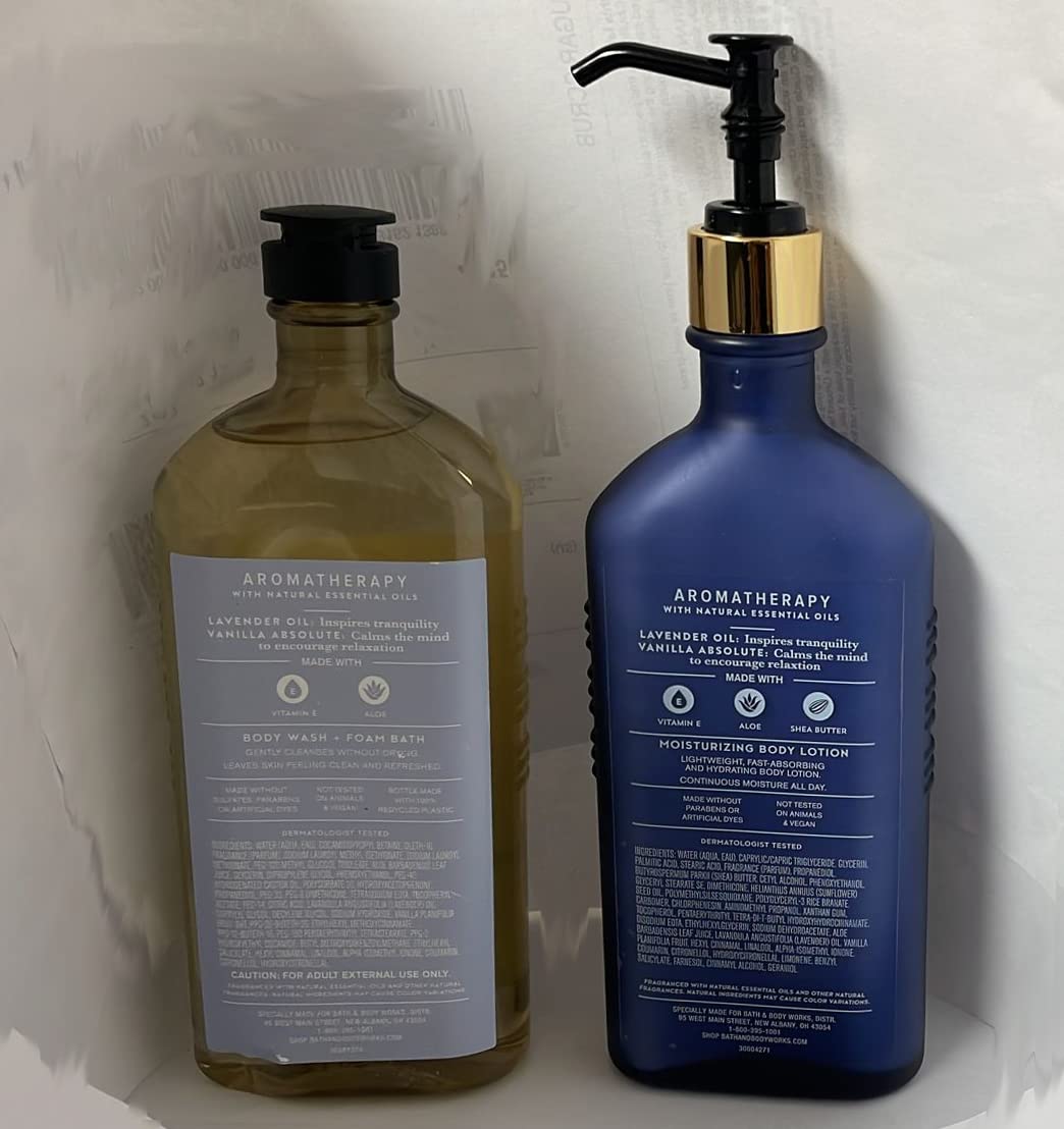 Bath and Body Works Aromatherapy Sleep Lotion creamy texture delivers lasting moisture for dry skin