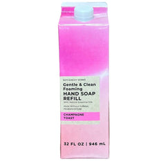 Bath & Body Works Champagne Toast foaming soap bottle highlights luxurious lather and moisture