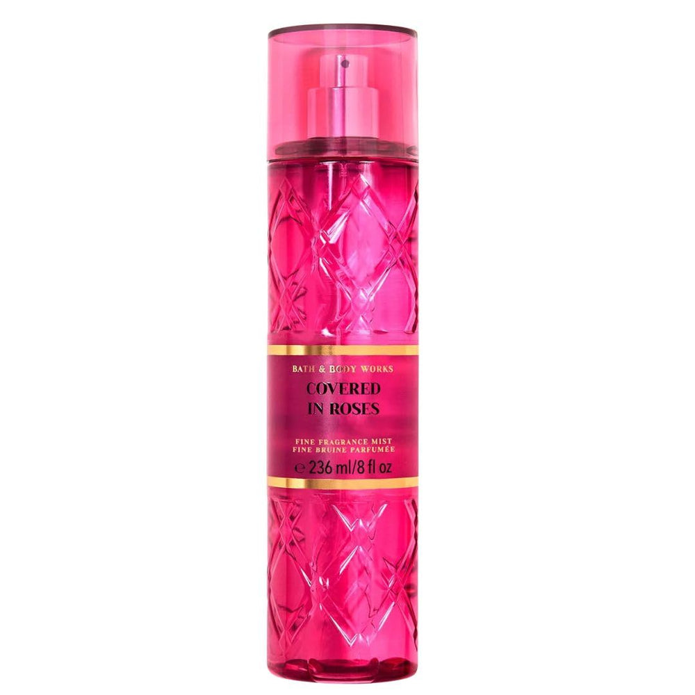 Bath & Body Works Covered In Roses fragrance mist bottle offers a light scent and mood lift.