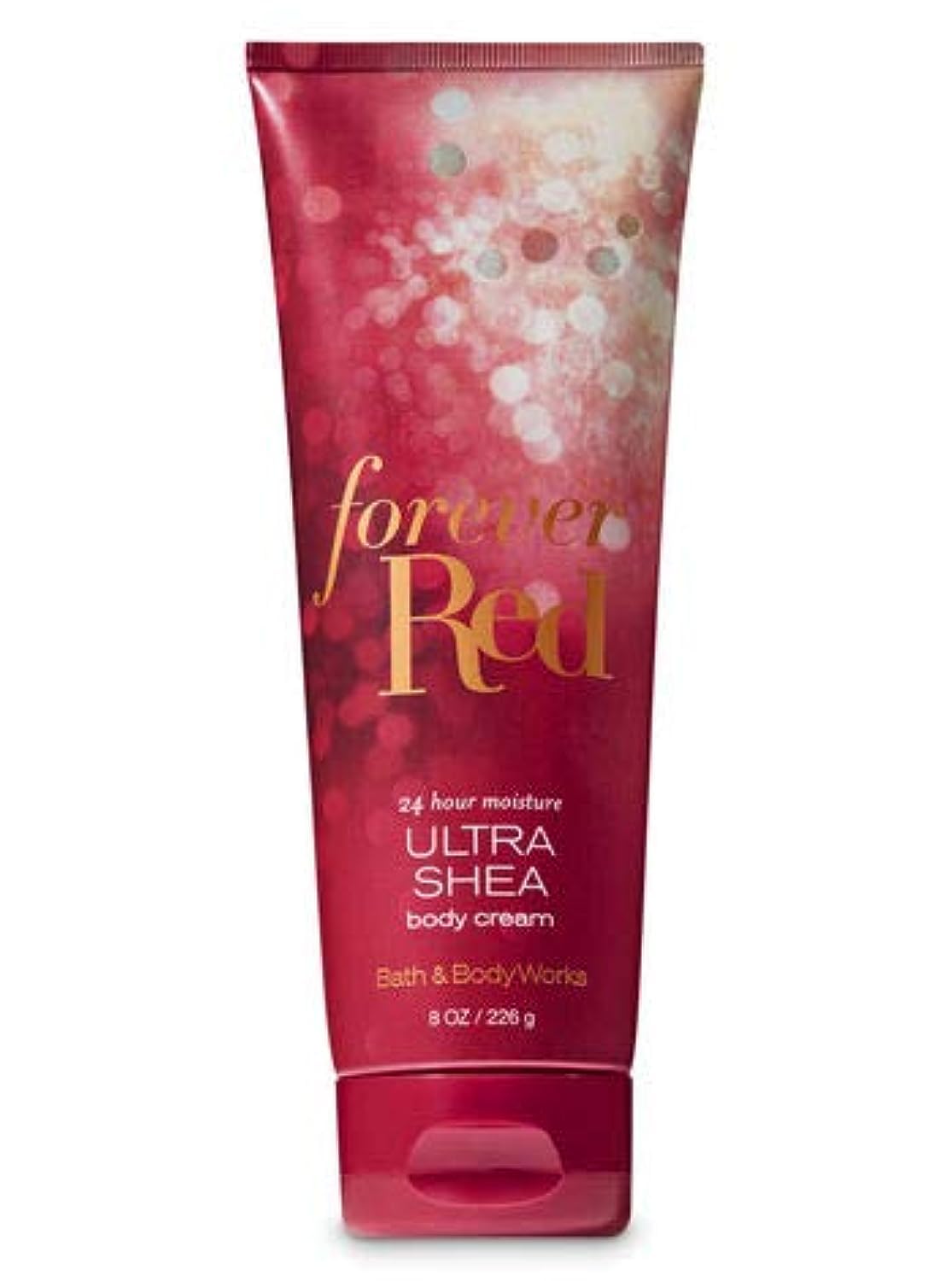 Bath & Body Works Forever Red Luxury Body Cream bottle showcases rich fragrance and moisturizing.