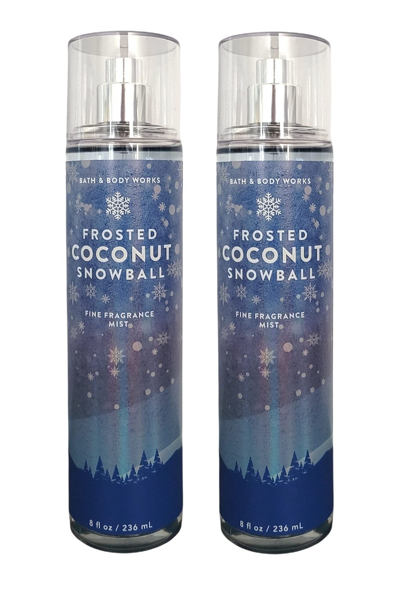 Bath and Body Works Frosted Coconut Snowball body mist gift set 2-pack for everyday fragrance refresh