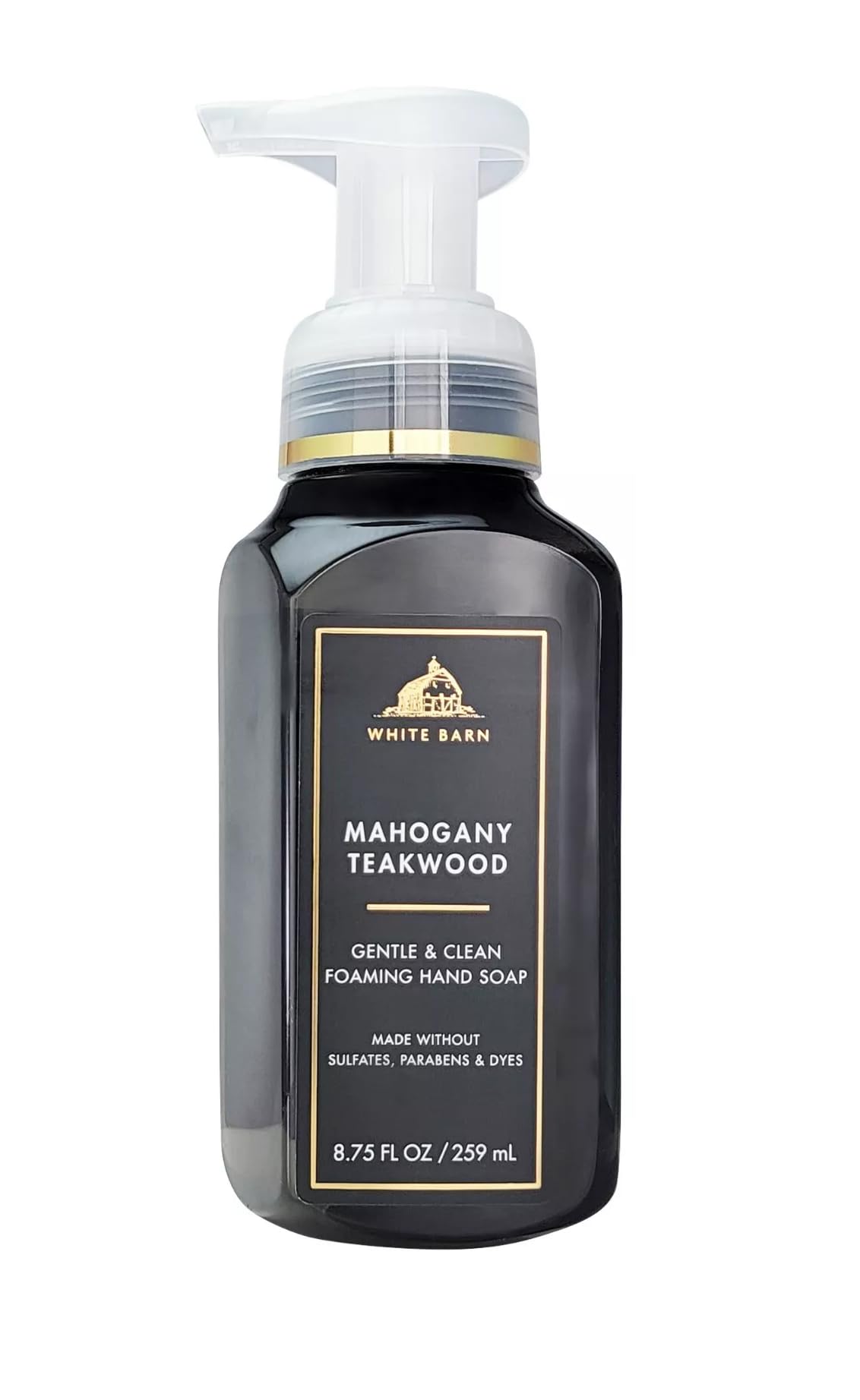 Bath & Body Works Gentle Foaming Hand Soap Mahogany Teakwood bottle for soft hands and a refreshing fragrance