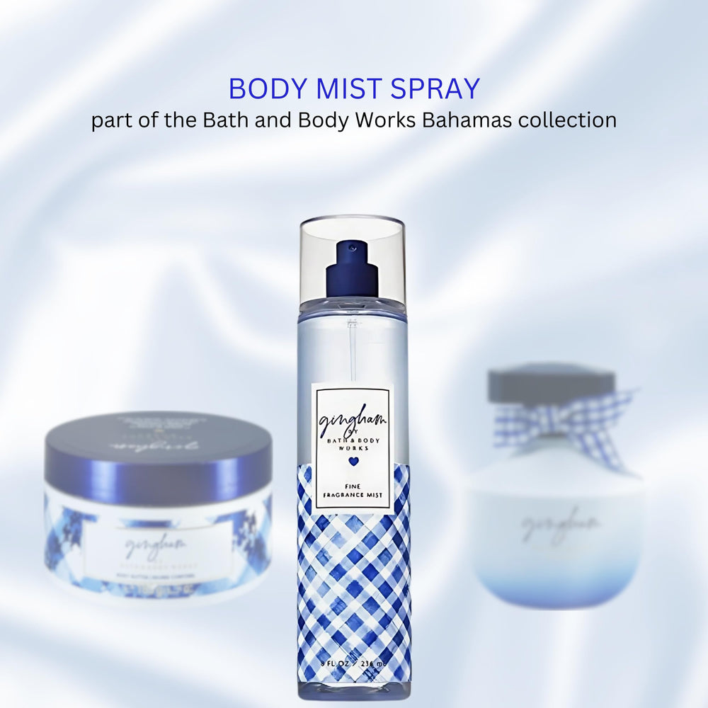 Bath & Body Works Gingham display image suggests ideal gift-ready presentation.