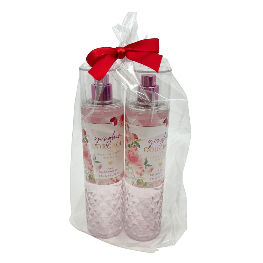 Bath & Body Works Gingham Gorgeous Mist bottle side showing elegant spray for on-the-go refresh