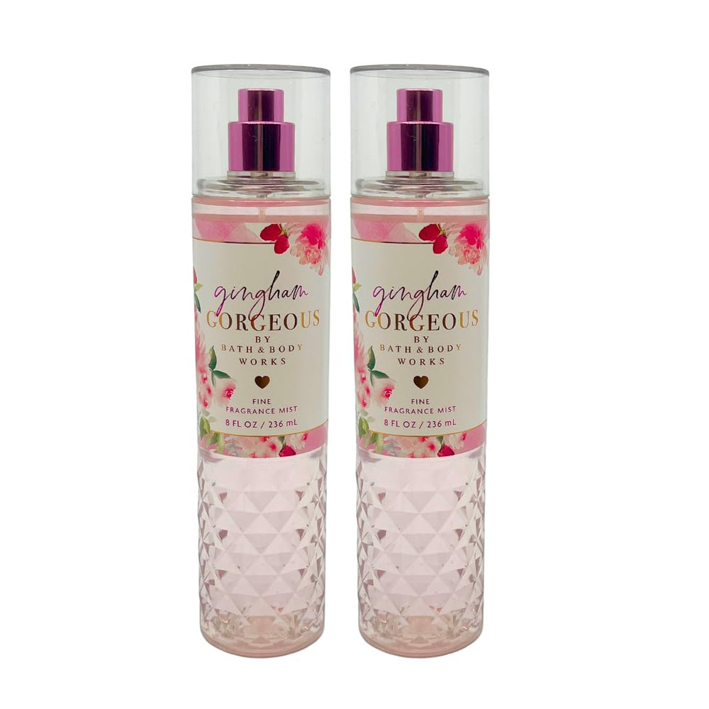 Bath & Body Works Gingham Gorgeous Gift Set packaging with bow for gift-ready presentation