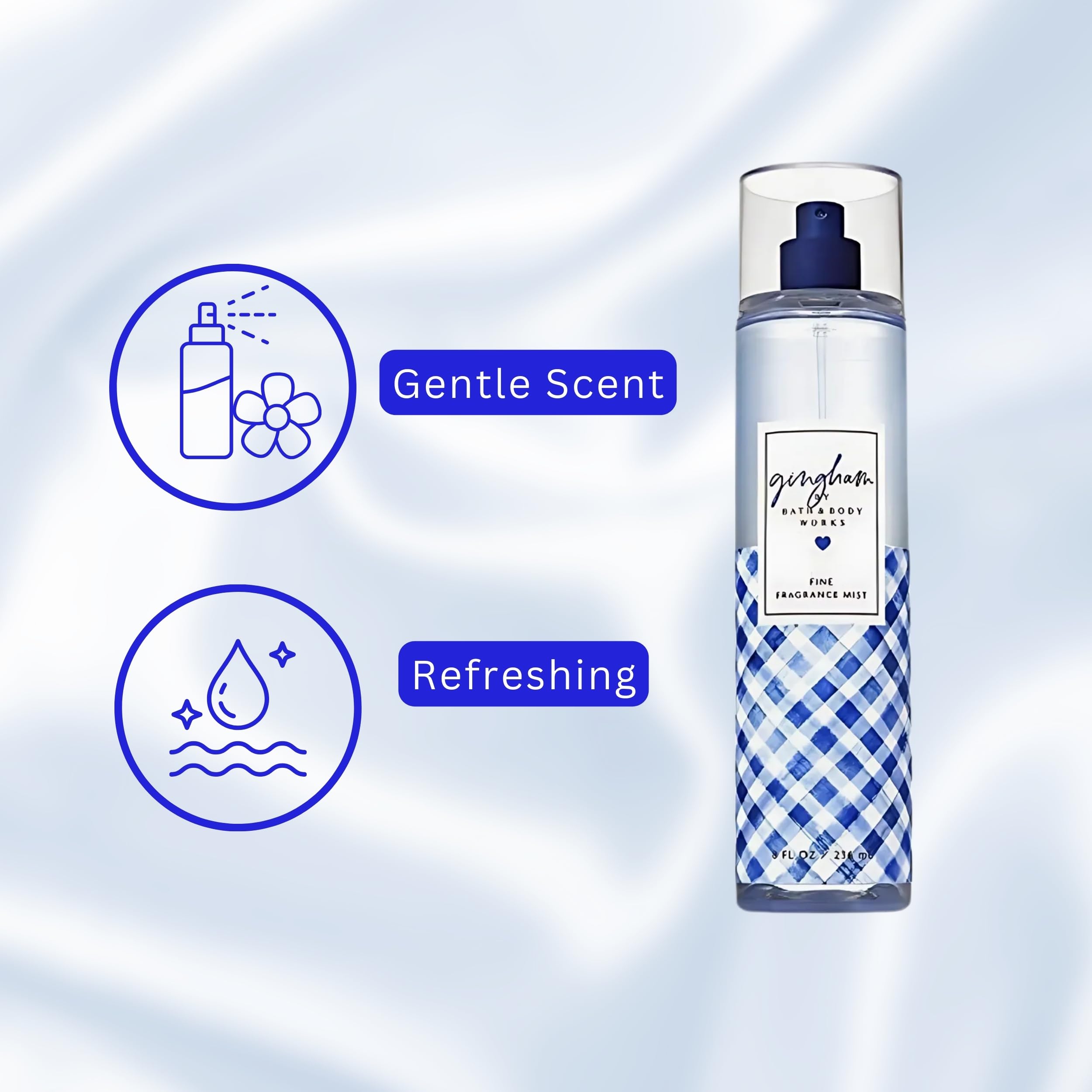 Bath & Body Works Gingham packaging box highlights brand-inspired design.
