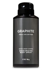 Bath & Body Works Graphite deodorizing body spray bottle for all-day odor control and refreshment.