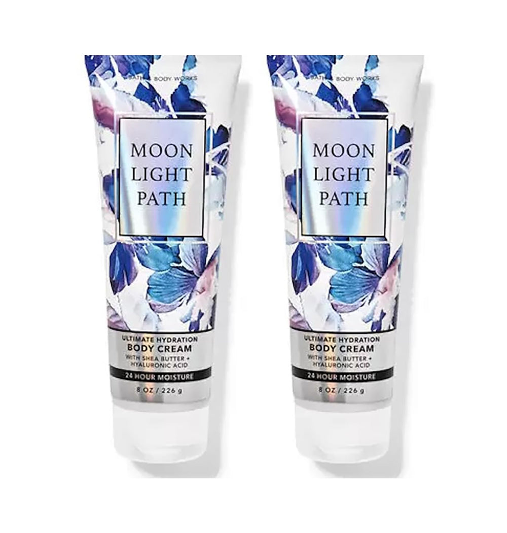 Bath & Body Works Moonlight Path body cream bottle for daily moisture with a delicate scent.