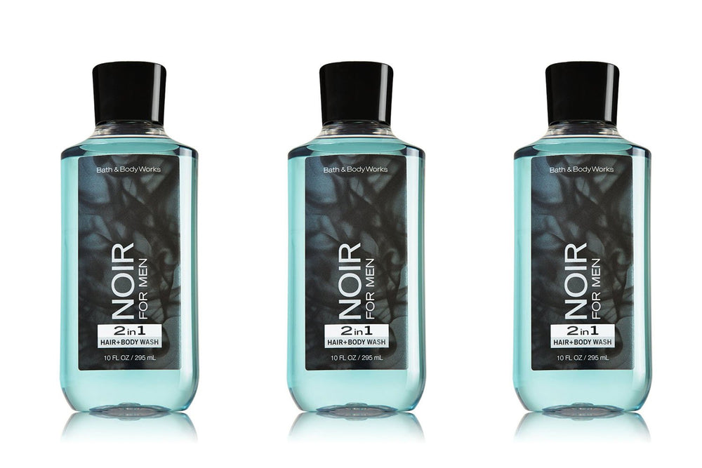 Bath & Body Works Noir for Men 2-in-1 bottle for quick in-shower grooming.