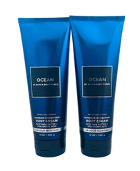 Bath & Body Works Ocean 2 Pack Ultimate Hydration Cream bottle shows rich moisture for daily use.