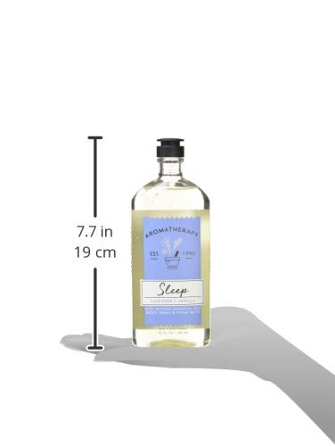 Bath & Body Works Sleep Lavender Vanilla product scene emphasizing soothing scent before bedtime.