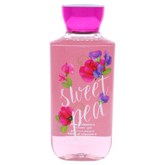 Bath & Body Works Sweet Pea Shower Gel bubbles for a refreshing cleanse.
