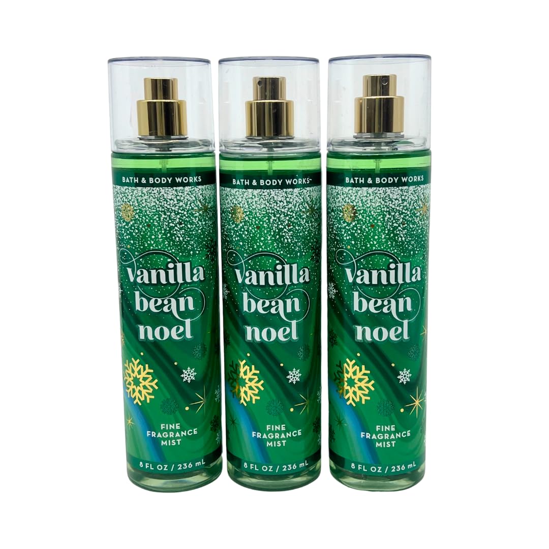 Bath & Body Works Vanilla Bean Noel 8oz mist bottle pour for cozy holiday scent