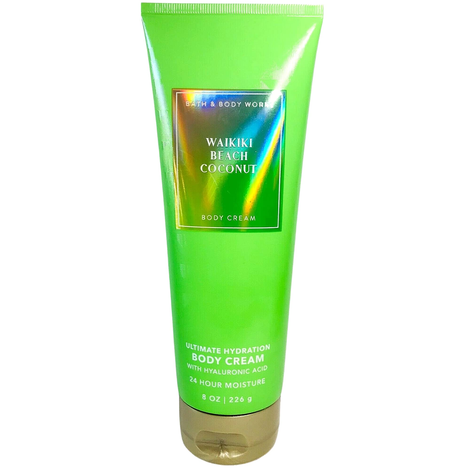 Bath & Body Works Waikiki Beach Coconut cream texture close-up highlights luxe hydration.